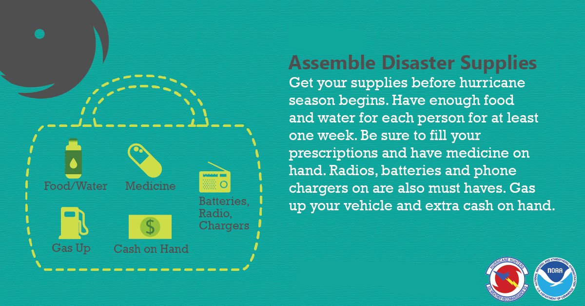 Hurricane Preparedness: Assemble Disaster Supplies